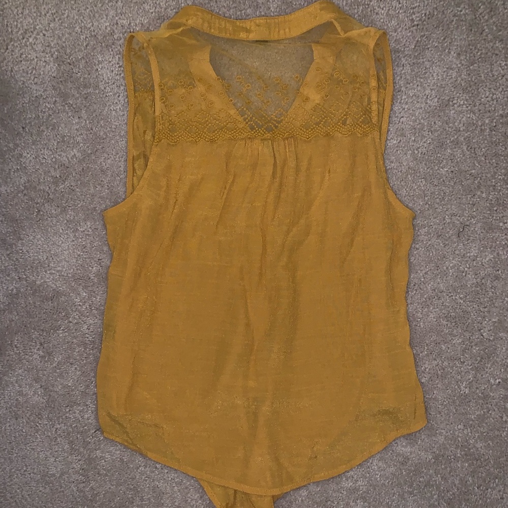 Mustard Tank-top blouse